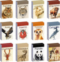 12 Sets 600 Sheets Washi Stickers Book for Journaling, Jungle Animal Sticker, Wild Zoo Sea Animal Aesthetic Scrapbook Dinosaur Sticker Set for Bullet Journal Card Craft Gift Rewards for Kid Notebook