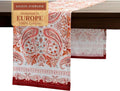 Maison d' Hermine Table Runner 100% Cotton Single Layer Table Runners 72 inches Long for Thanksgiving Christmas Decorations Home Kitchen Dining Party Wedding (Orient, 14.5" x 72")