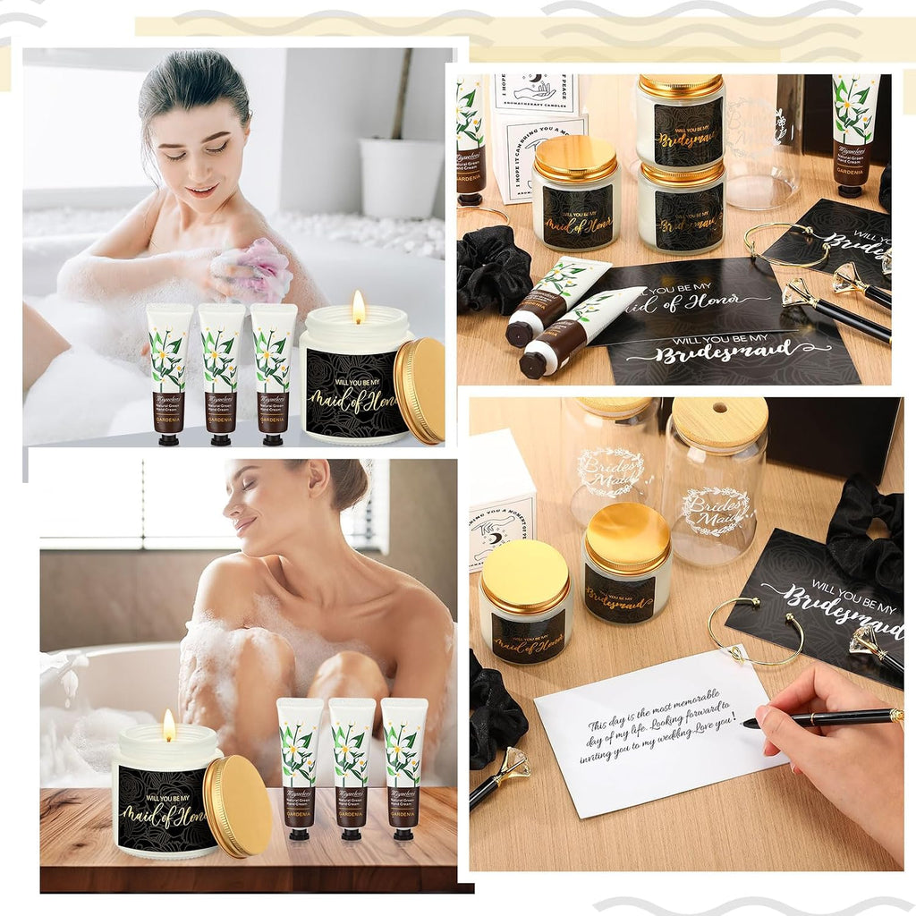 teenyyou 60 pcs bridesmaid proposal gift set with on a desk or shelf
