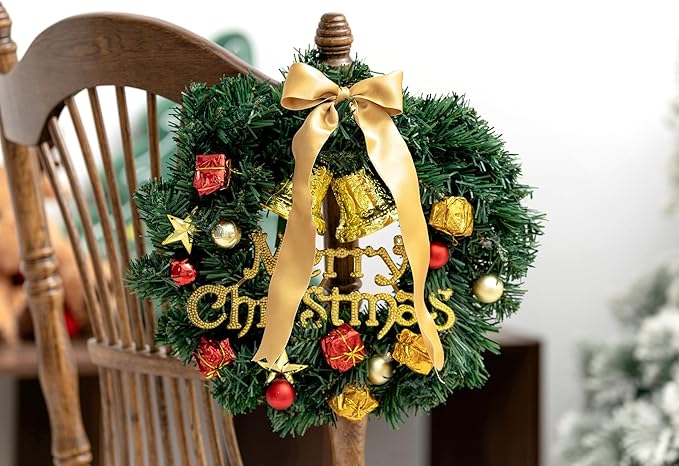 Gold Satin Ribbon Double-Faced Wired Ribbons for Gift Wrapping Flower Bouquet Bows Wedding Invitation Christmas Decor Crafts 1-1/2 Inch 10 Yards