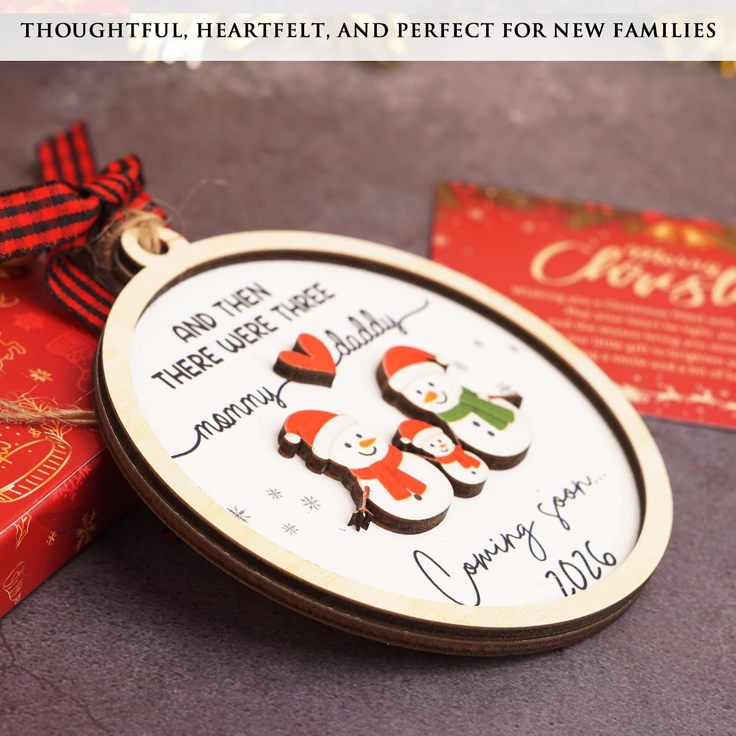 Expecting Baby Ornament 2026, Pregnancy Announcement for Husband Grandparents Family Aunt, Gifts for Expecting Parents Expecting Parents to Be Unique Gifts 2026