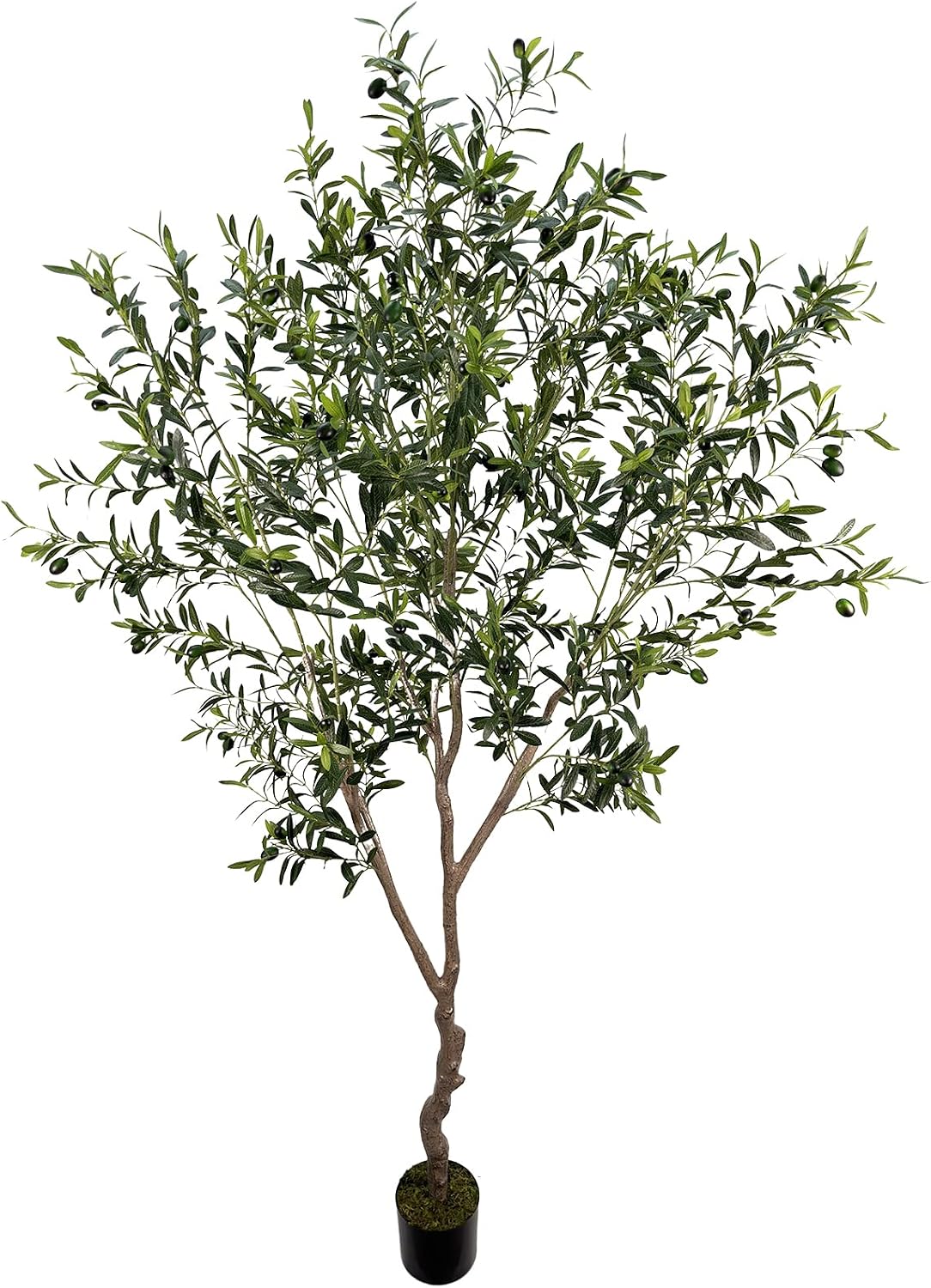 artificial olive tree 7ft(82in,2200+uv protection leaf) tall,faux olive, main product view