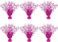 6 Pack Star Table Centerpieces for Party, Birthday Table Decorations for Kids Adults, Party Centerpieces for Tables for Wedding Baby Shower Graduation Holiday Event (Hot Pink)