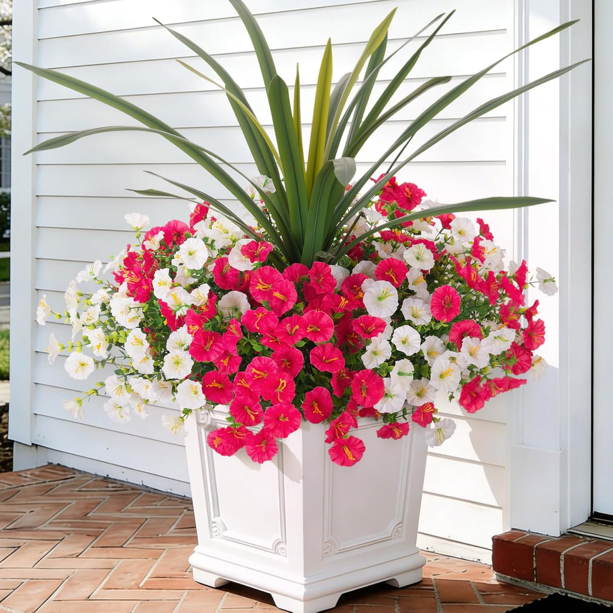 artificial flowers for outdoors fake plants outside, 12, main product view