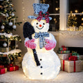 vingli 3ft lighted snowman christmas decorations outdoor indoor, main product view