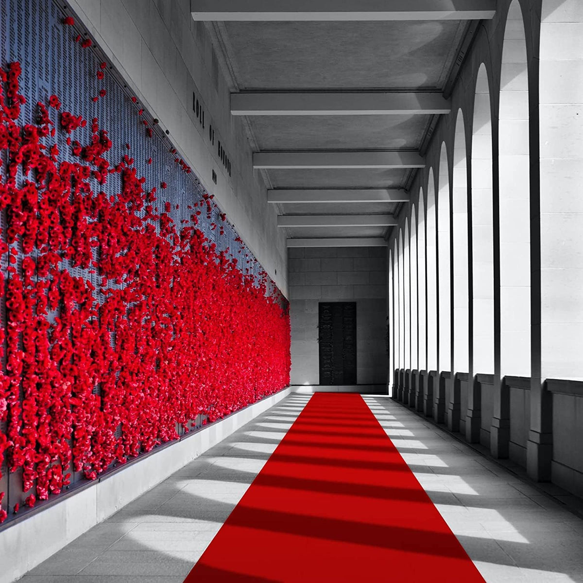 EZLucky Red Carpet Runner for Party, 4X15 ft, 130 GSM Felt Non-Woven with Dou...