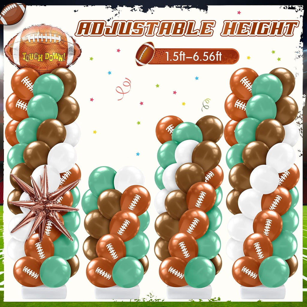 kasyat 2 sets football balloon column stand kit showing dimensions