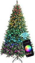 hollo star 6ft prelit christmas tree, multi-color rgbw, main product view