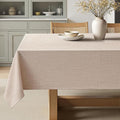 MIULEE Natural Linen Tablecloth 60x84 Inch Rectangle Table Cloth Waterproof,Stain Resistant & Wrinkle Resistant for Dining Party Wedding