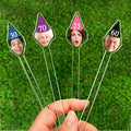 50 Pcs Personalized 50th To 90th Birthday Drink Stirrers With Photo Face, Custom Photo Cutout Stir Stick, 60th 70th 80th Birthday Party Decorations, Decor For Retirement, Graduation Parties