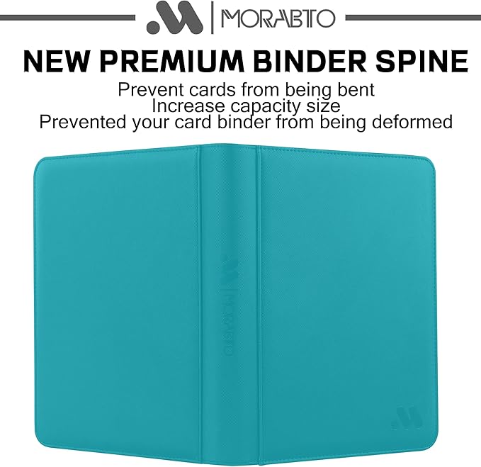 Card Binder 9 Pockets,Trading Card Binder Holds up to 864 Cards with 48 Sleeves,Zipper Card Holder Album Compatible with TCG Card/Game Cards/Sports Card