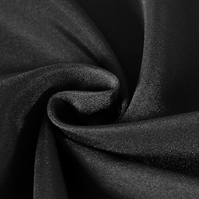 Cupuamon Square Tablecloth 52x52 inch Washable Polyester Fabric Table Cloth for Wedding Party Dining Banquet Decoration（52x52,Black）