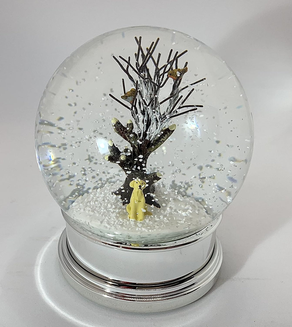 Heaven Sends Golden Labrador Christmas Snow Globe