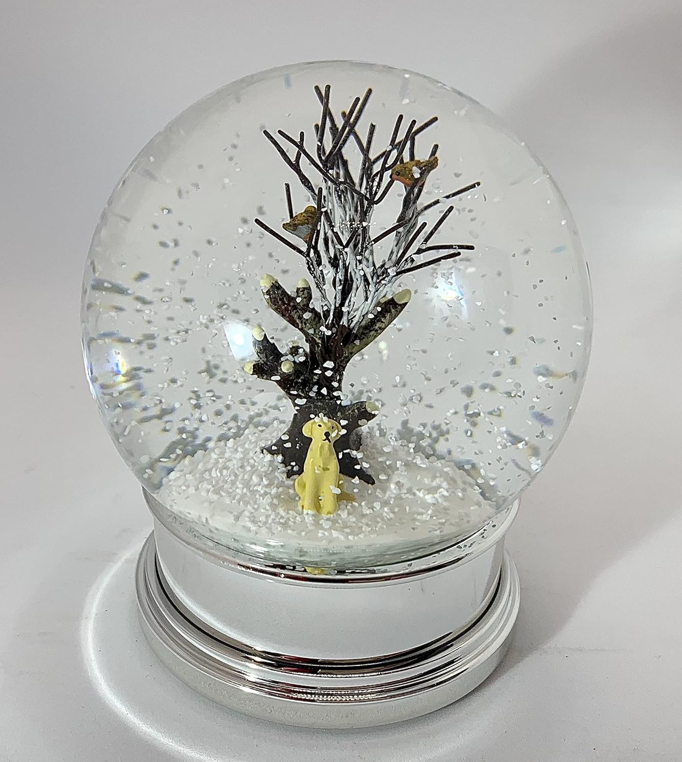 Heaven Sends Golden Labrador Christmas Snow Globe
