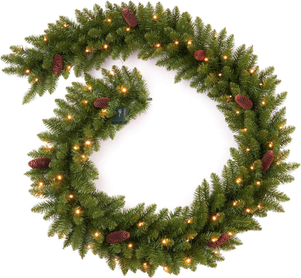 9 ft christmas garland pre-lit 70 led lights, main product view