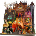 lemax creepy pumpkin patch lighted facade, 11.4-in, 11.42-in, main product view