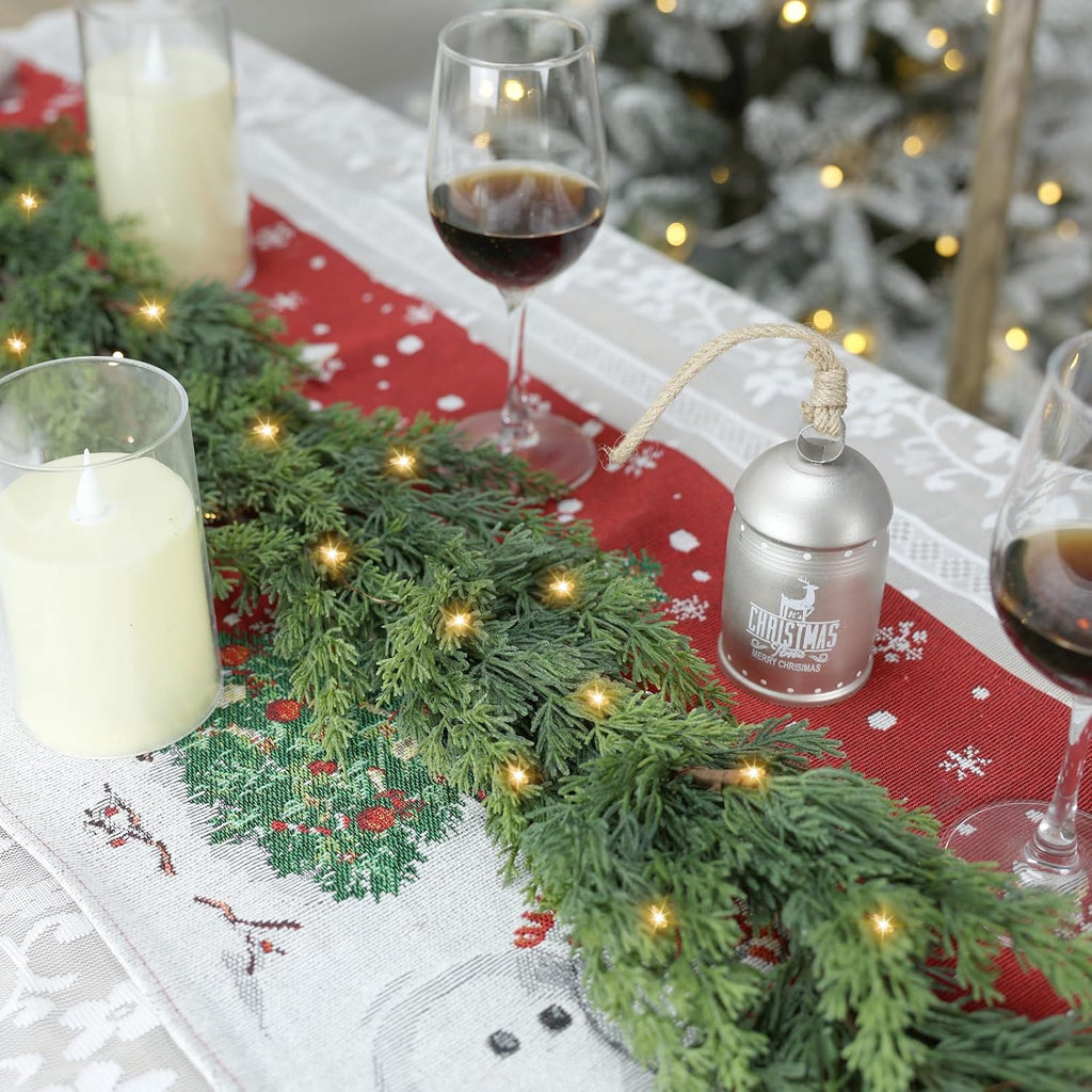 ozfhua 6 ft christmas garland pine garland with shown in use