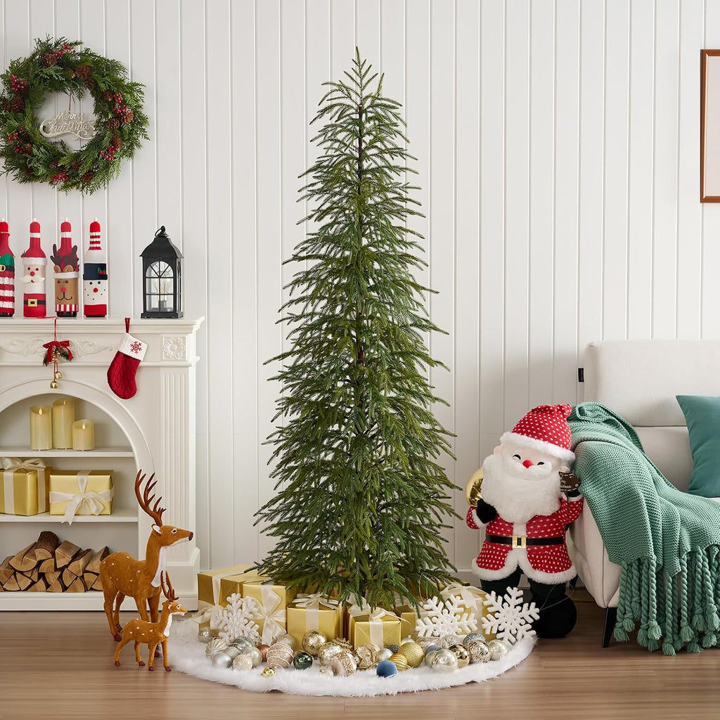 verinatural unlit christmas tree 6ft, skinny slim pencil, package contents