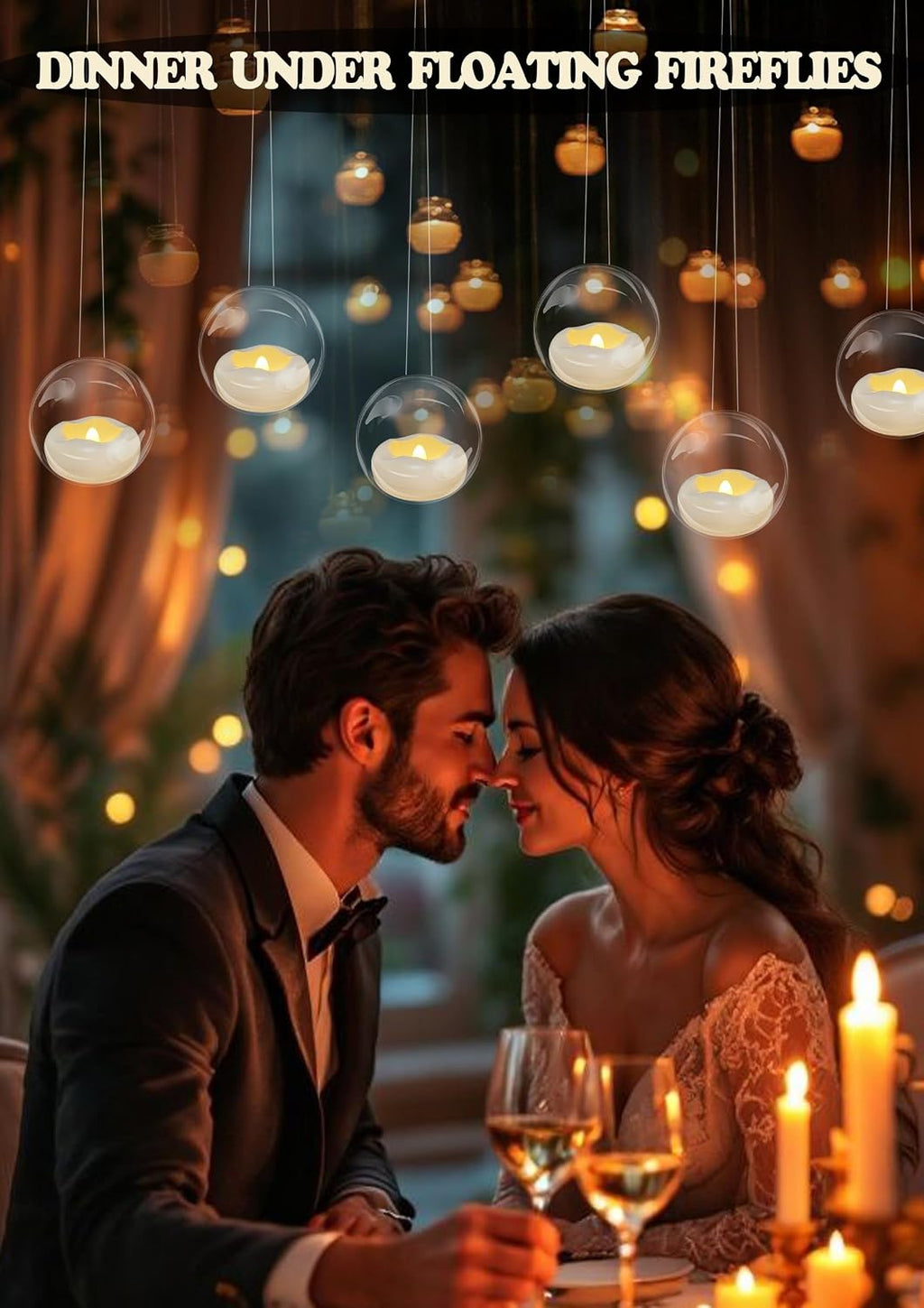 Floating Candles, Water-Activated 2.3" Flameless LED Candle 150+ Hours Waterproof Plastic White Battery Operated Candle for Centerpieces, Cylinder Vases Table Decorations Wedding Pool Party 24 Packs
