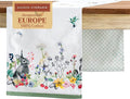 Maison d' Hermine Table Runner 100% Cotton Double Layer Table Runners 72 inches Long Decorative for Home Kitchen Dining Party Baby Shower Wedding Bridal Shower Spring Summer (Printemps, 14.50" x 72")