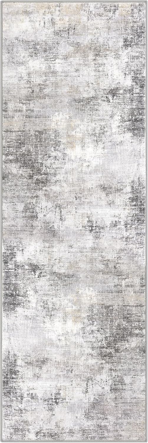 IOHOUZE Abstract Runner Rug 2x6 Ft Washable Runners for Hallways, Non Slip Ki...