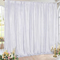 Silver Photo Backdrop 2 Panels 4.8x8FT Long Backdrop Drapes Curatin Glitter Sequin Background with Rod Pockets for Party Birthday Wedding Photography