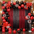 capoda 142 pcs red and black graduation party, main product view