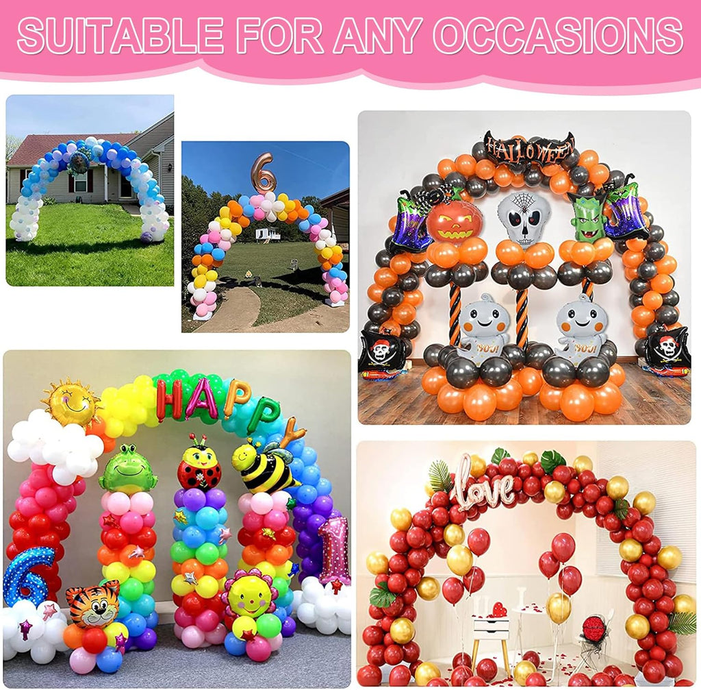 balloon arch kit and electric balloon pump for on a desk or shelf