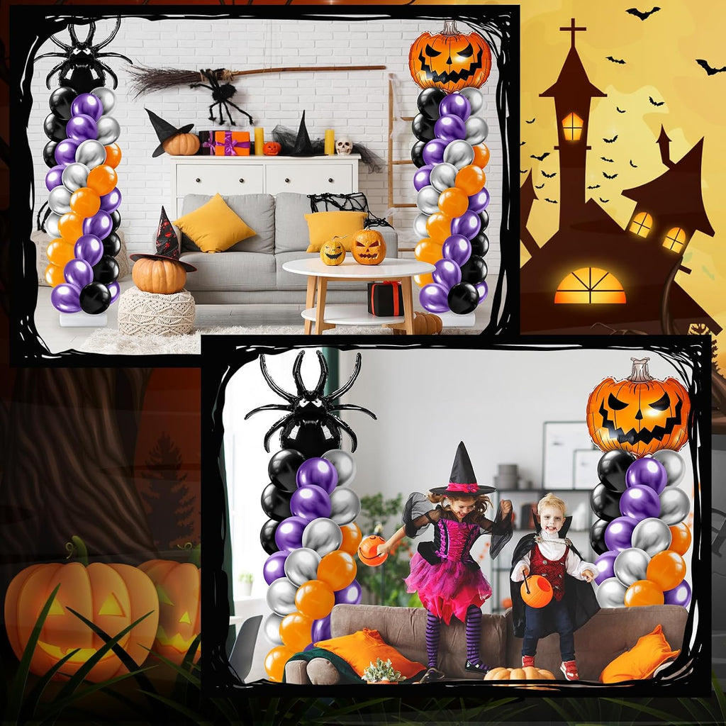 kasyat 2 sets halloween balloon column stand kit, package contents