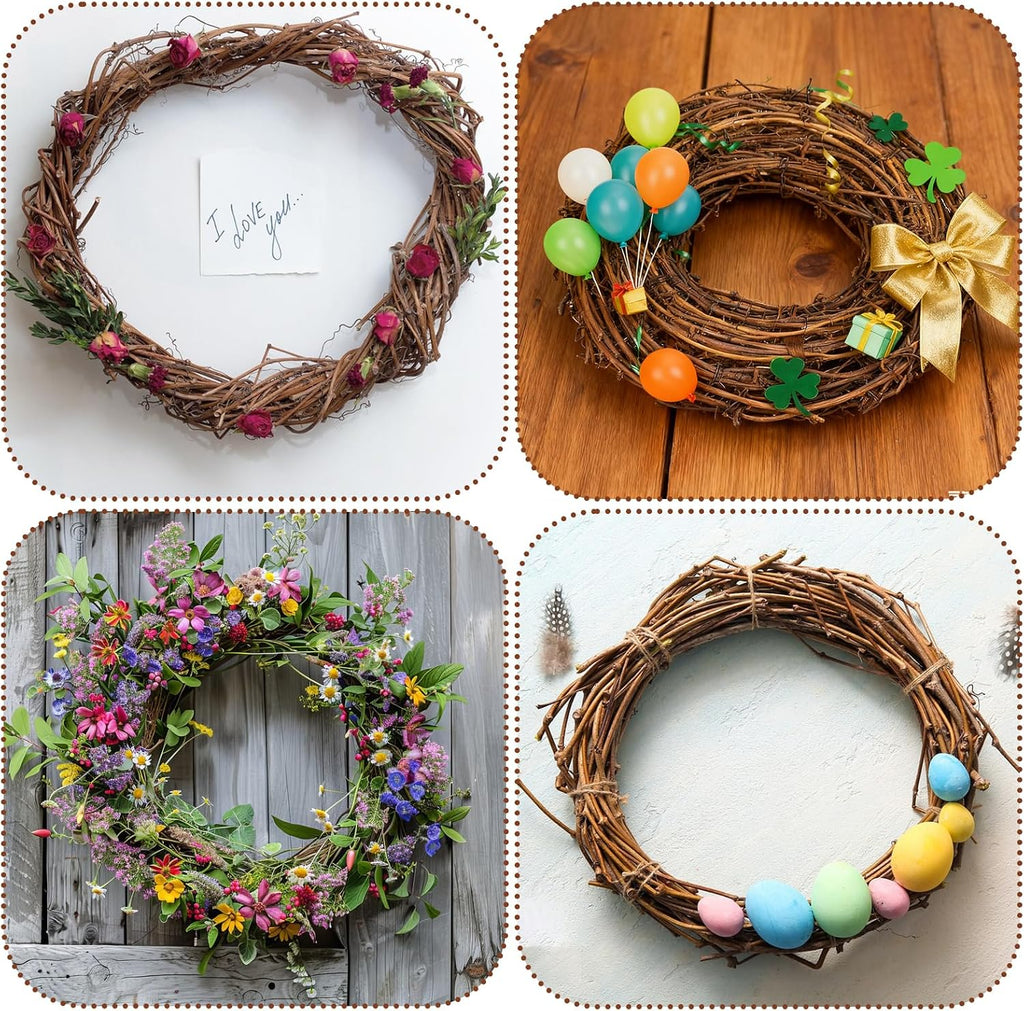 hftzz 8 pcs grapevine garland - 15 ft on a desk or shelf
