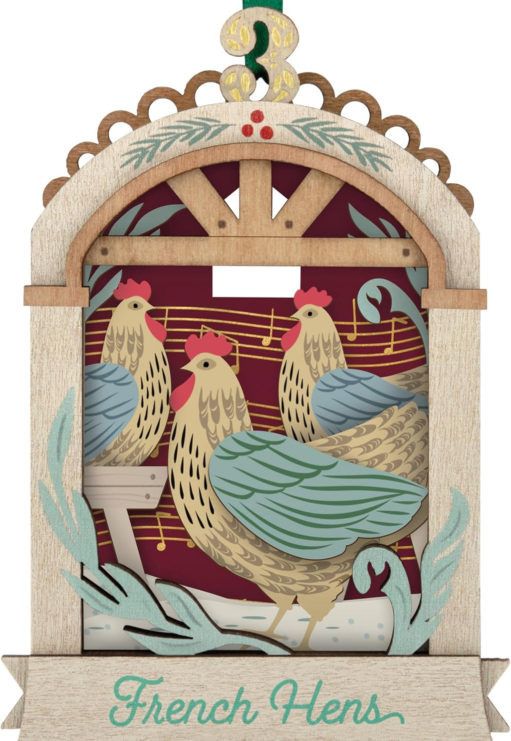 Hallmark Keepsake Christmas Ornament 2026, Twelve Days of Christmas French Hens, Papercraft, Gifts for Christmas Lovers
