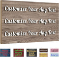 Custom Sign Personalized Wooden Signs for Home Customized Decorative Sign with Text for Wall Doors Bar Business Office Yard - 4 Size & 12 Board Colors Options