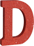 TONIFUL 8 Inch Red Glitter Letter D Table Centerpiece A-Z Red Birthday Party Decorations,Red Alphabet D for Birthday,Chrismas,Graduation,Bridal Shower,Wedding,Anniversary Party Supplies