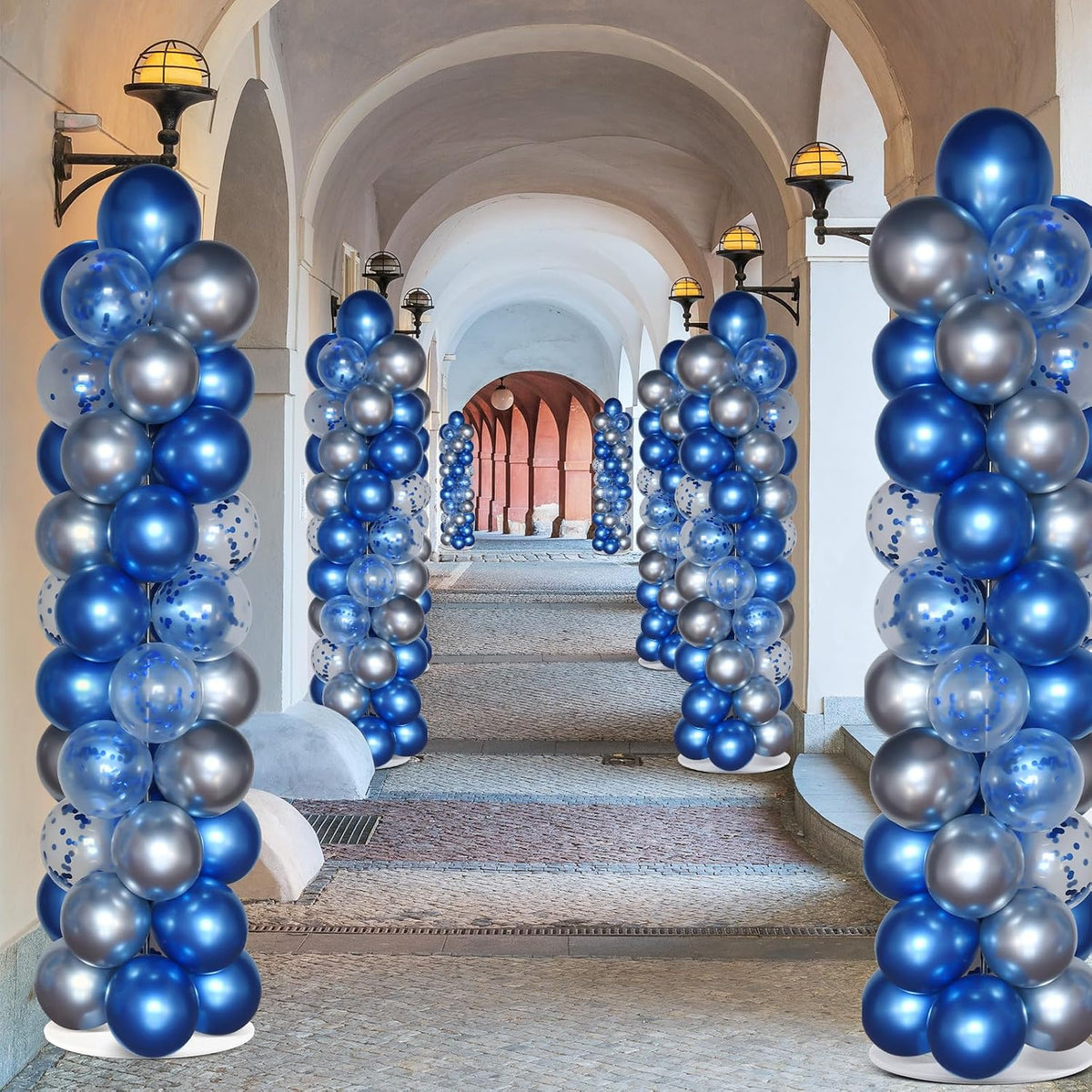 2 sets balloon column stand kit with 100, package contents