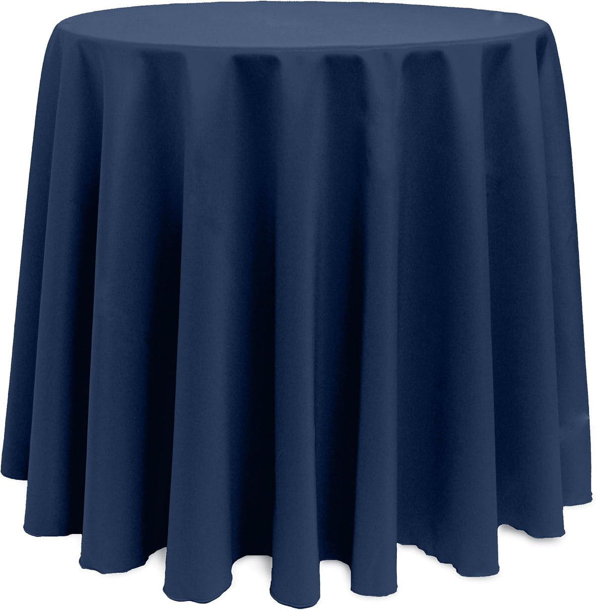 Ultimate Textile 90-Inch Round Polyester Table Cover, Midnight, 10 Pack