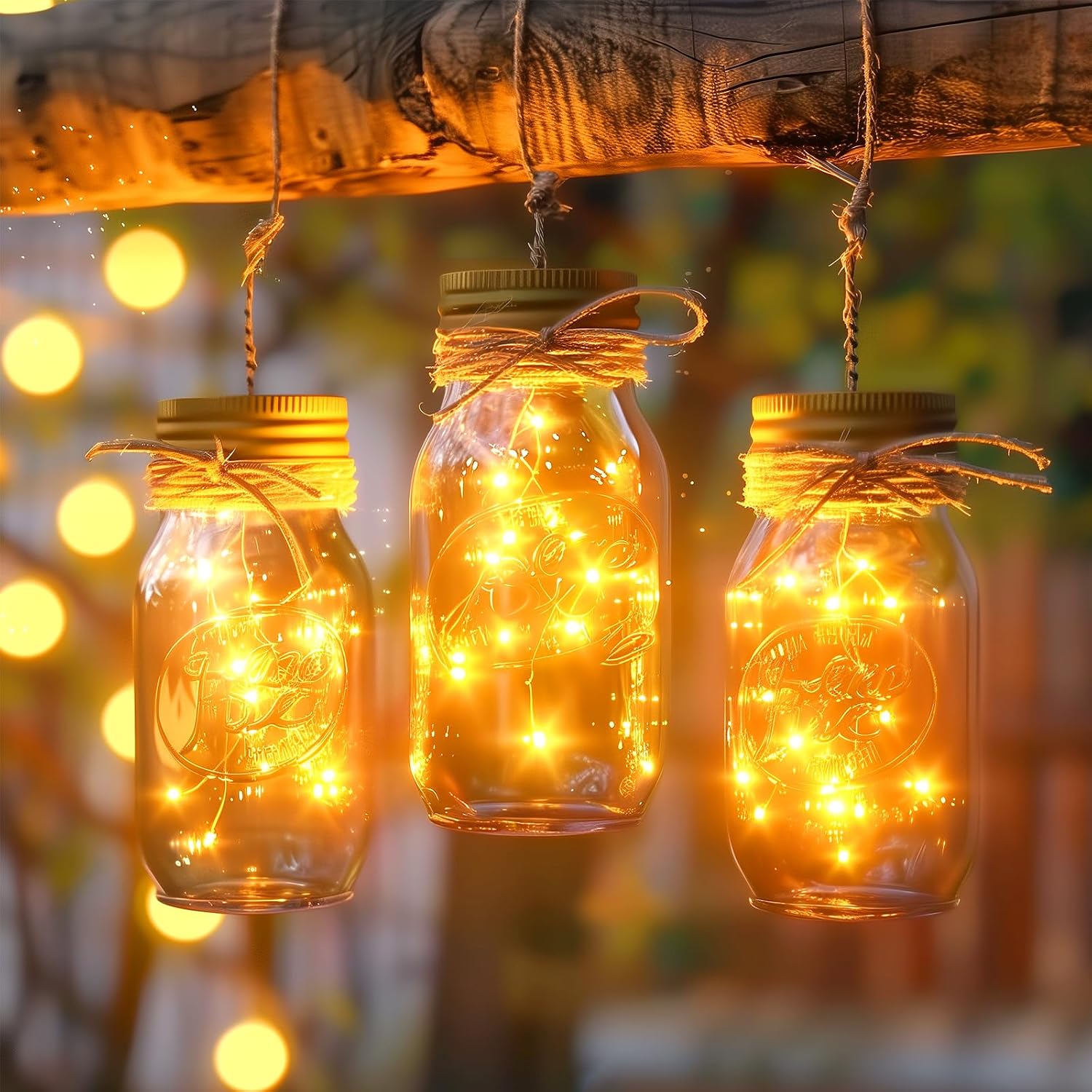 Minetom Fairy Lights Plug in, 33Ft 100 LEDs Waterproof Silver Wire Firefly Light, Adaptor Included, Starry String Lights for Wedding Patio Indoor Outdoor Christmas Decorations, Warm White