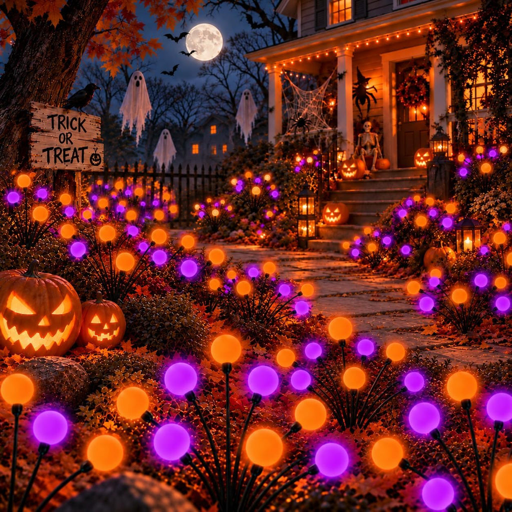 ozs 6 pack orange purple halloween decorations outdoor, main product view