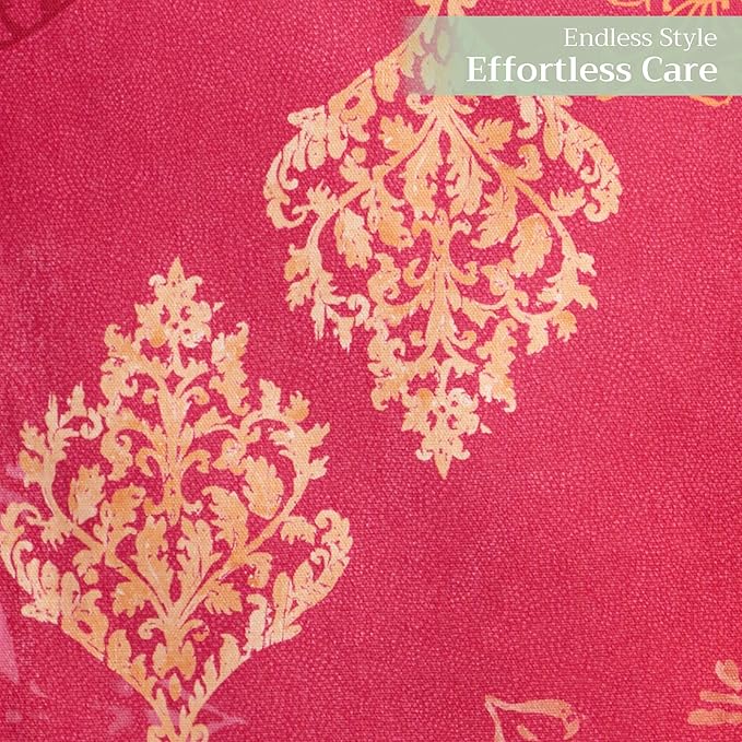 Maison d' Hermine Table Runner 100% Cotton Single Layer Table Runners 108 inches Long for Thanksgiving Christmas Decorations Home Kitchen Dining Party Wedding (Versailles, 14.5" x 108")