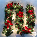 christmas garland, 8.8 ft christmas rattan christmas artificial, main product view
