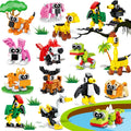 20PCS Mini Animal Building Blocks Party Favors for Kids 4-8 8-12 Goodie Treat Bag Stuffers Classroom Treasure Box Toys Carnival Prizes Bulk Pinata Fillers Birthday Trinket Back to School Student Gifts