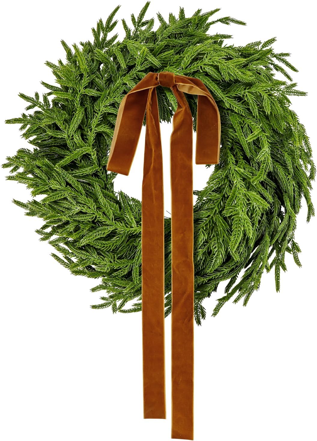 christmas wreaths for front door 22 inch realistic, main product view