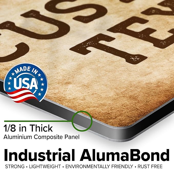 Custom Sign, Custom Street Sign, 11 Font Colors, 13 Font Styles, 4 Hole Options, 22 Sizes, 10x14 Inches, Rust Free DiBound, Fade Resistant, Made in USA by My Sign Center (Vintage)