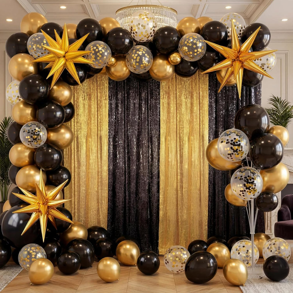 capoda 142 black and gold party decoration, 4, main product view