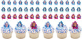 DecoPac Frozen II Rings, Cupcake Decorations Featuring Elsa, Anna, And Olaf For Birthday And Christmas Celebrations - 24 Count (Pack of 2)