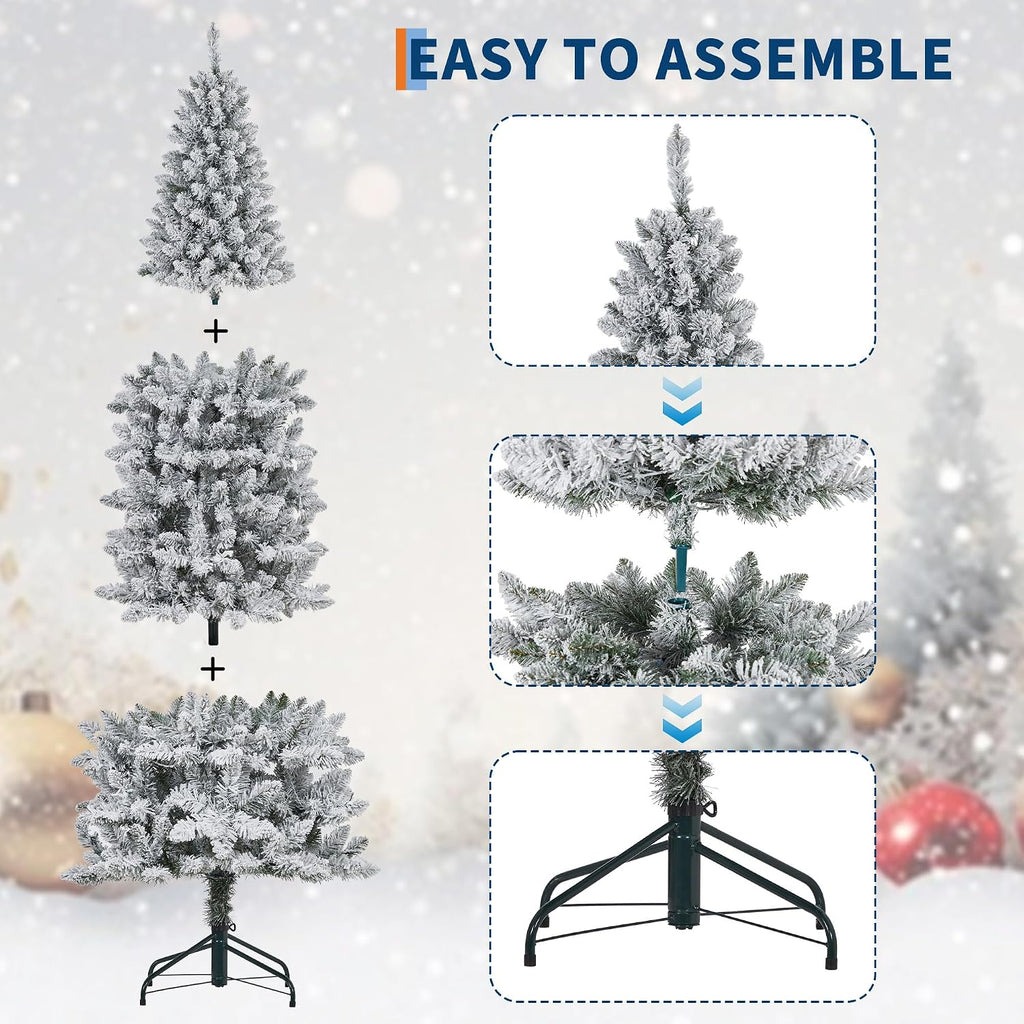 garvee 6 ft pencil christmas tree,artificial pre-lit christmas on a desk or shelf