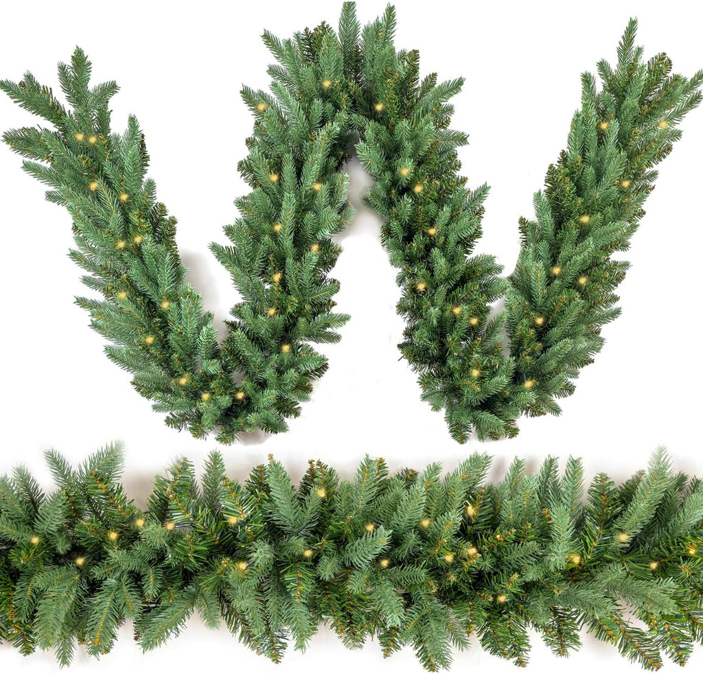 homekaren christmas garland 9 ft by 12 inch, main product view