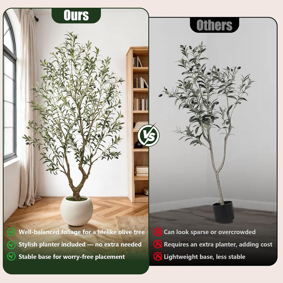 vitalismo olive trees artificial indoor: 96% lifelike showing dimensions