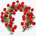 12ft bendable flower garland faux rose vine for, main product view
