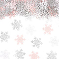 200PC White Pink Silver Snowflake Confetti for Winter Wonderland Decorations Small Snowflakes Table Scatter for Winter Onederland Christmas Birthday Baby Shower Party Table Decor Supplies