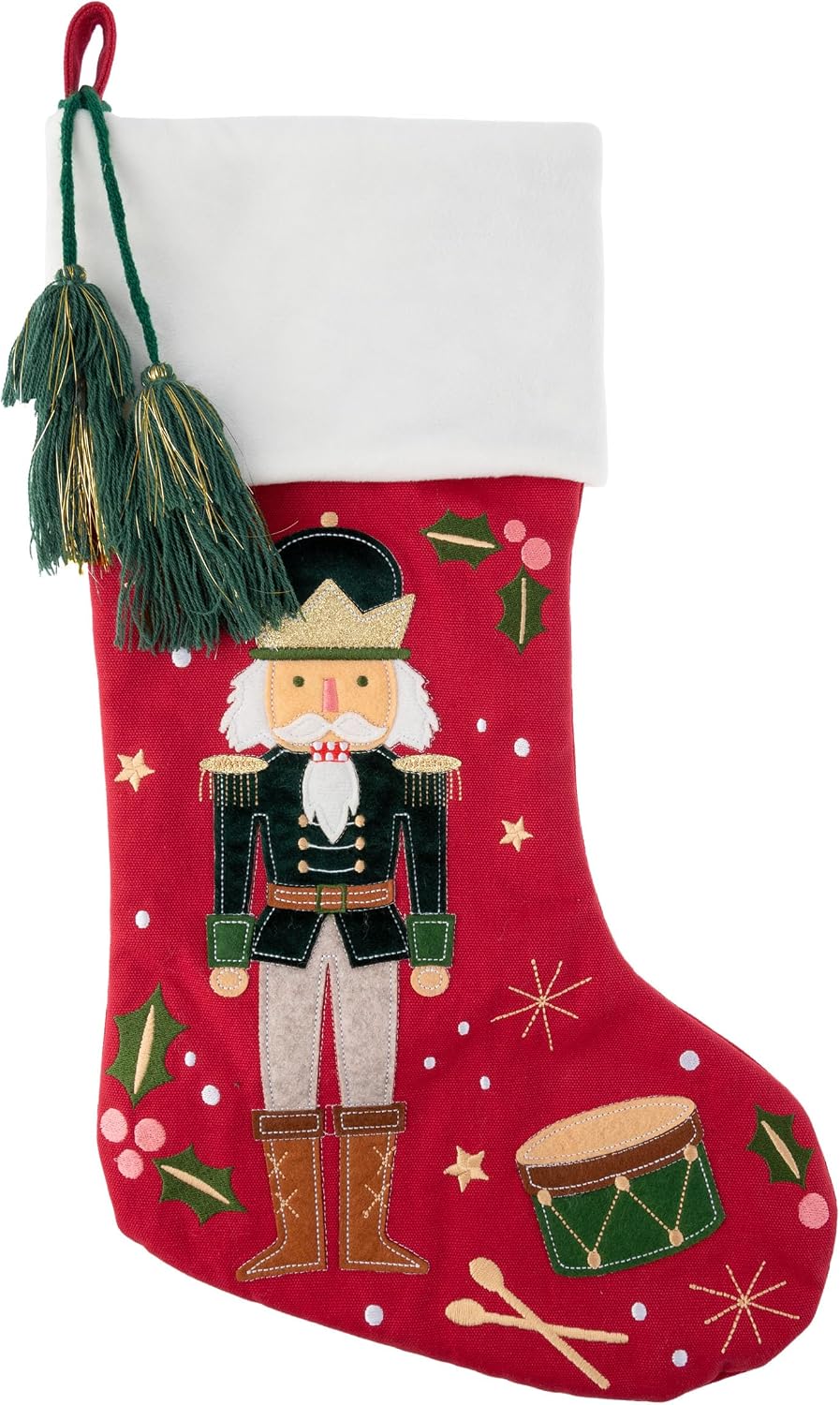 Stephen Joseph Kids Christmas & Holiday Stocking - Mantle Hanging Stocking for Personalization